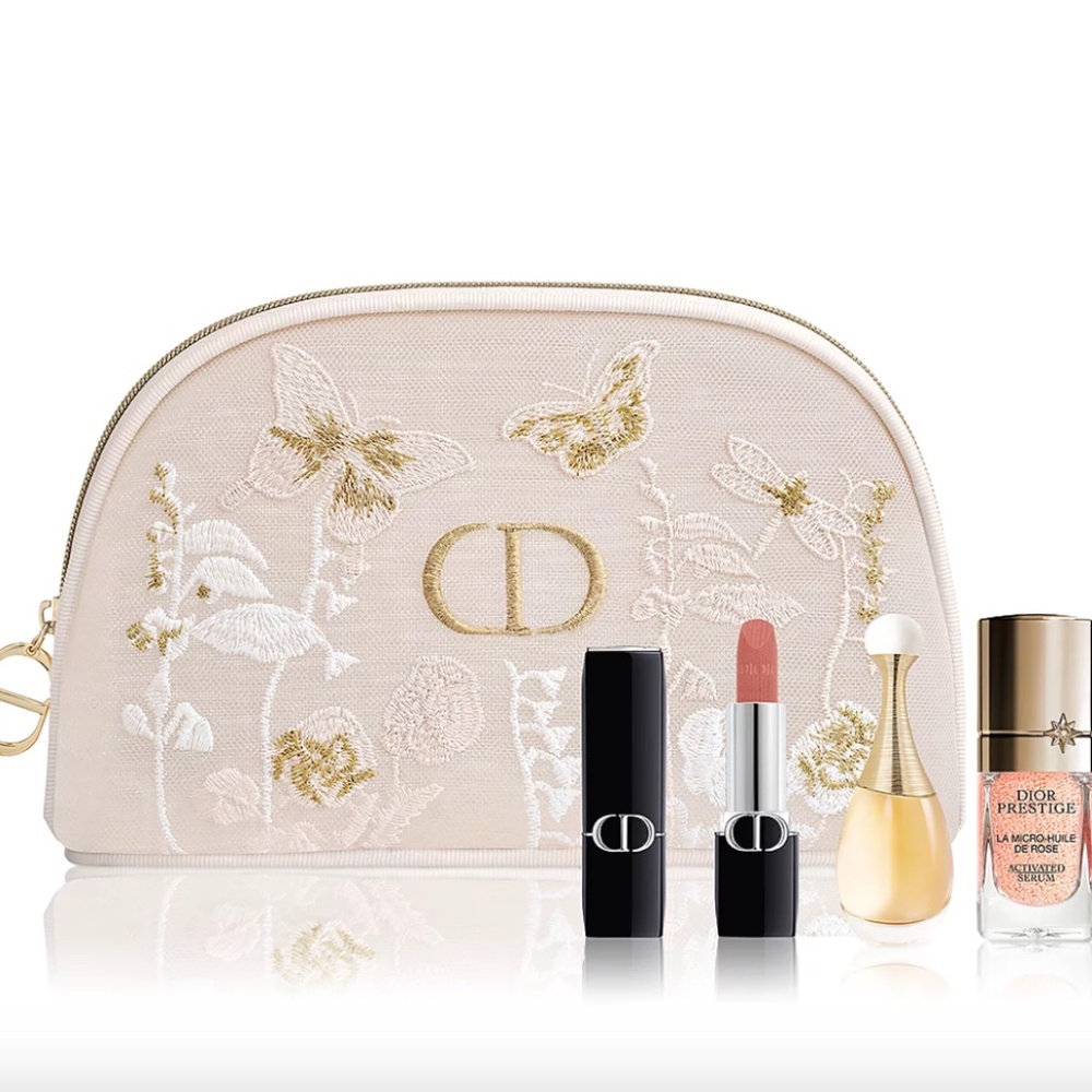 DIOR Butterfly Pouch Set of 4